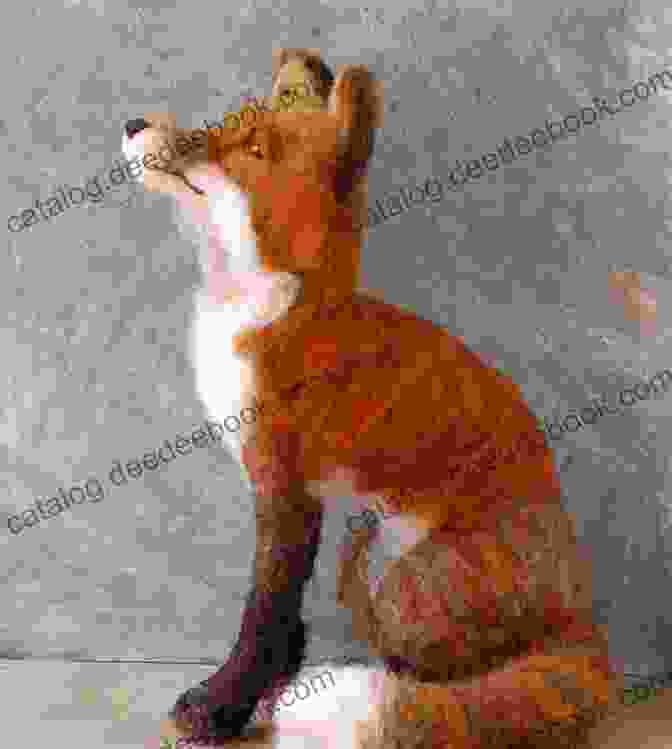A Captivating Needle Felted Fox, Its Sly Expression And Bushy Tail Brought To Life With Intricate Detailing. Needle Felting Animal Patterns: Creating Stunning Pets For Your Kids Using Needle Felting Technique