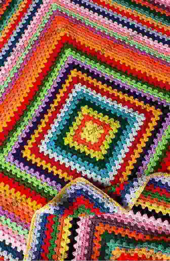 A Close Up Of A Crocheted Blanket Featuring A Colorful Geometric Design. Ideas For Slow Stitchers: How To Create Your Own Custom Designs