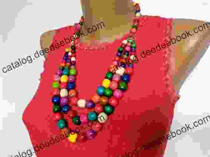 A Close Up Of A Handmade Jewelry Featuring A Colorful Bead Necklace And Matching Earrings. Ideas For Slow Stitchers: How To Create Your Own Custom Designs