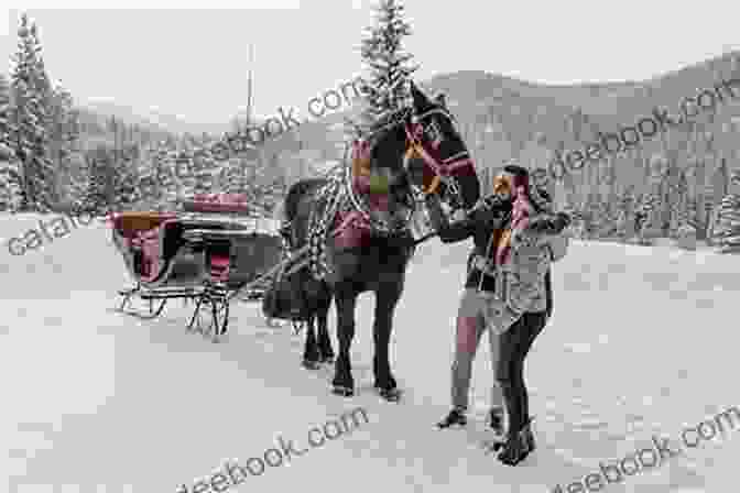 A Couple On A Sleigh Ride At The Horseshoe Home Ranch. Christmas At The Ranch (Horseshoe Home Ranch 7)
