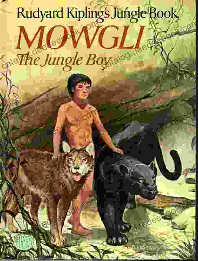 A Depiction Of Mowgli, A Young Boy Raised By Wolves In The Indian Jungle, As Portrayed In Rudyard Kipling's The Jungle Book The Complete Novels And Stories Of Rudyard Kipling