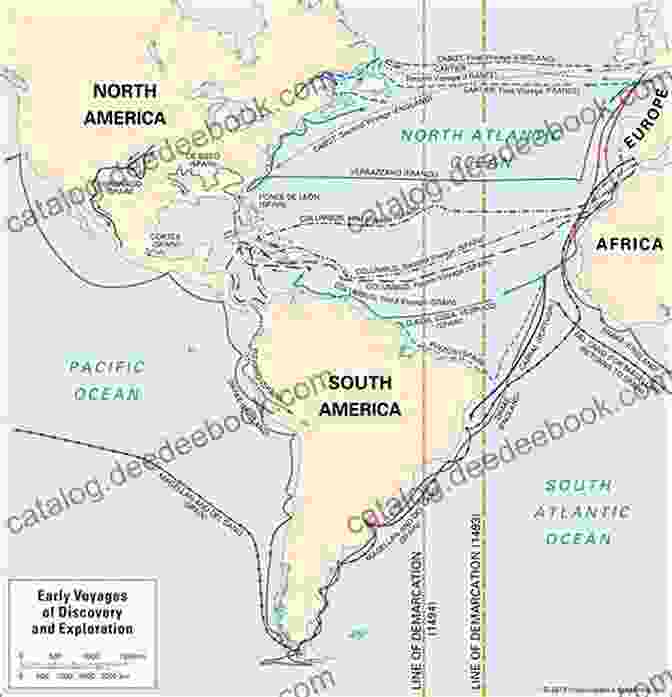 A Detailed Map Depicting The Major Trade Routes And Discoveries Made During The Age Of Exploration. Northerners: A History From The Ice Age To The Present Day