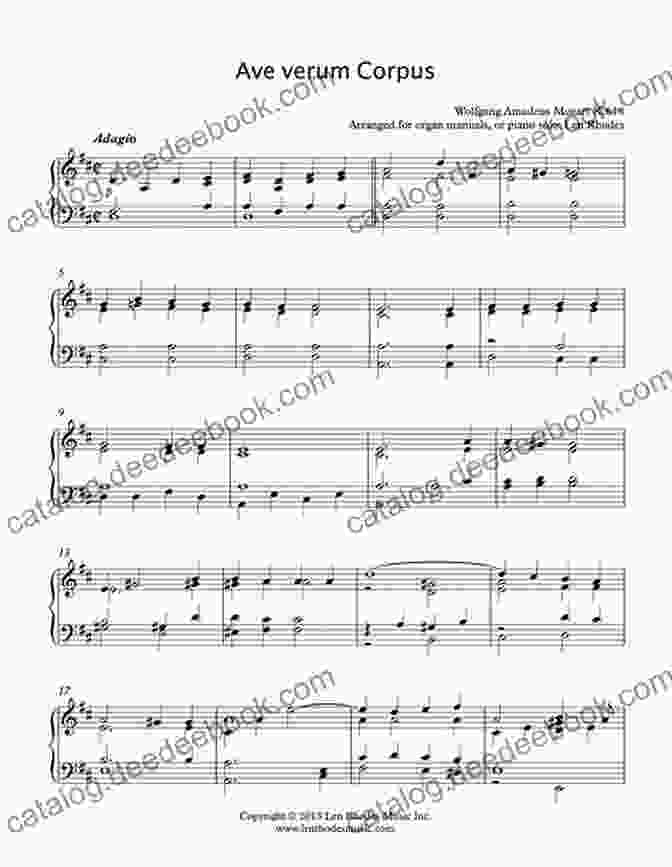 A French Horn, Piano, And Organ Playing Ave Verum Corpus Ave Verum Corpus French Horn In F And Piano/Organ: K 618