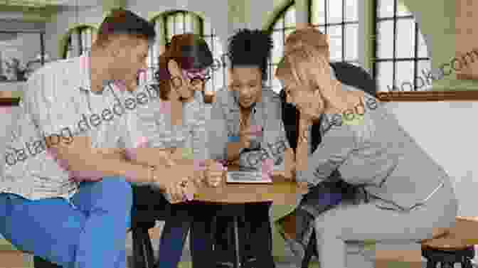 A Group Of People Sitting Around A Table, Looking At A Map. Hour Of The Hunter (Walker Family Mysteries 1)