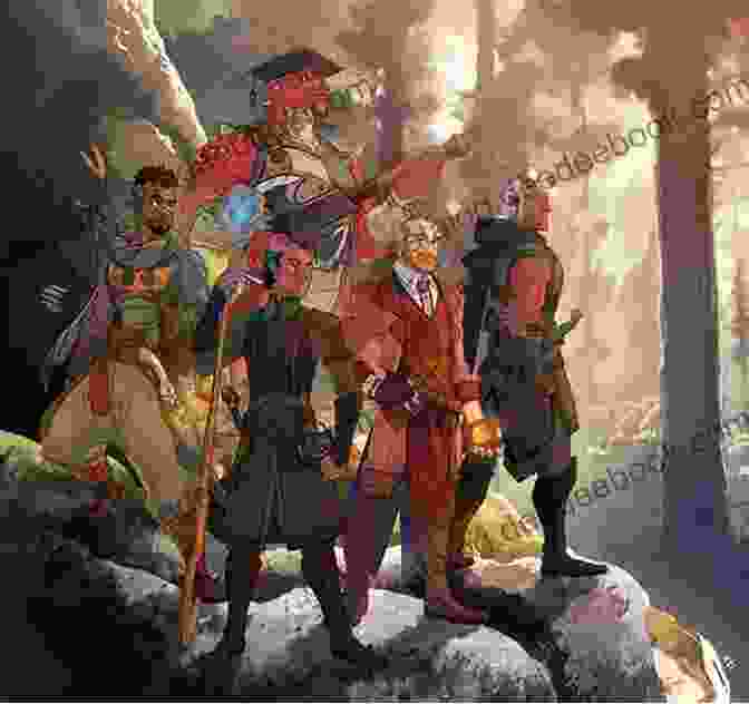 A Painting Depicting A Group Of Nobles, Thieves, And Adventurers Embarking On A Journey Through A Fantastical Forest. Nobles Thieves Destinies (The Chronicles Of Callandaria)