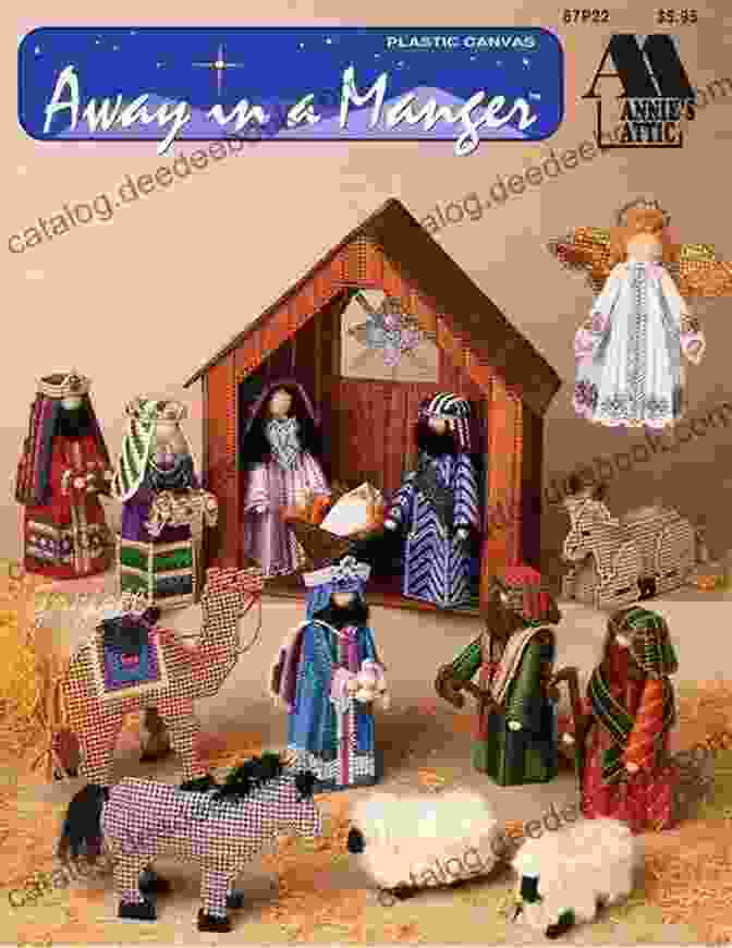 A Plastic Canvas Christmas Nativity Scene Featuring The Holy Family, Wise Men, And Shepherds Gathered Around A Manger. Christmas 21: In Plastic Canvas (Christmas In Plastic Canvas)