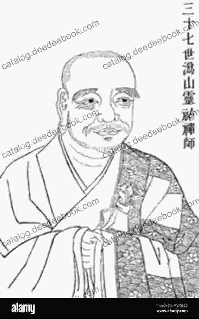 A Serene Portrait Of Master Guishan Lingyou, Depicted In Flowing Robes And A Contemplative Gaze The Admonitions And Encouraging Words Of Master Guishan