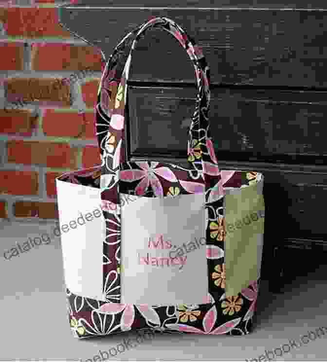 A Simple Tote Bag Made From Cotton Fabric With A Cherry Blossom Print. Simple Bags Japanese Style: Twenty Designs To Sew