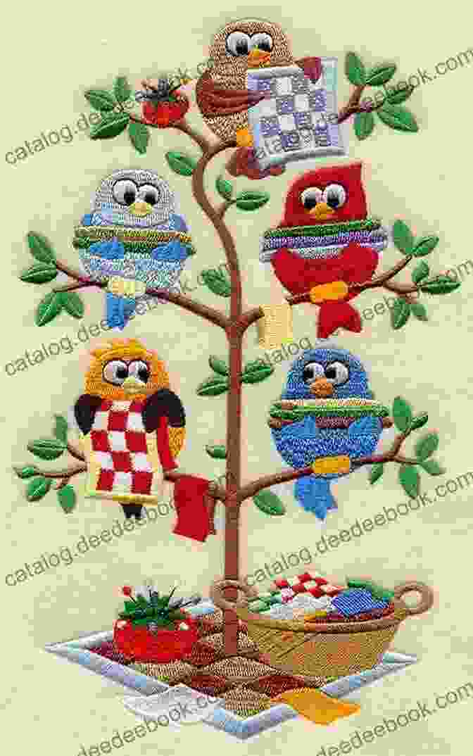 A Sweet Tweets Embroidery Pattern Of An Eagle Sweet Tweets: Simple Stitches Whimsical Birds