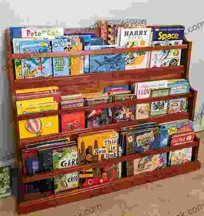 A Wooden Ladder Bookshelf Filled With Colorful Children's Books Alex Anderson S Baby Quilts With Love: 12 Timeless Projects For Today S Nursery