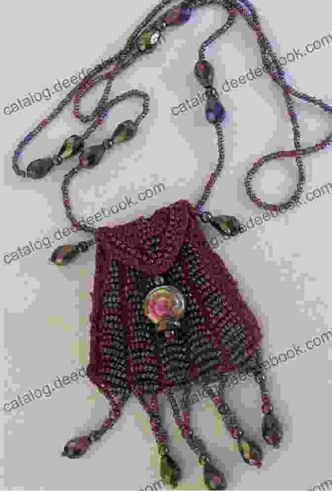 An Embellished Amulet Bag, Featuring Beads, Tassels, And A Unique Charm, Showcasing The Possibilities Of Personalization Through Embellishments Granny Squares One Square At A Time / Amulet Bag Kit: Timeless Techniques And Fresh Ideas For Crocheting Square By Square