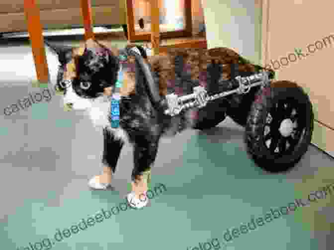 Bruiser The Cat Sitting In A Wheelchair, Looking Determined And Strong Bruiser: A True Story About A Special Cat