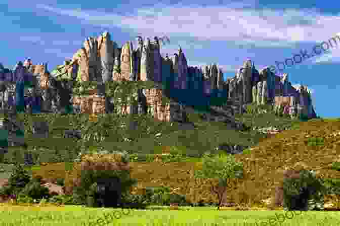 Panoramic View Of Catalonia Landscape With Montserrat Mountain In Background Barcelona: Catalonia Spain (Photo Book 6)