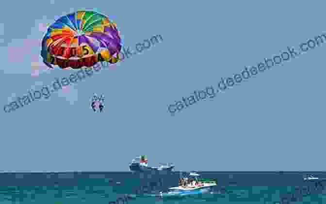 Parasailers Ascending Into The Sky, Offering Breathtaking Views Of The Coastline And The Vast Expanse Of The Ocean THE FEET COLLECTION VOL 20: SPECIAL ONLY AT THE BEACH
