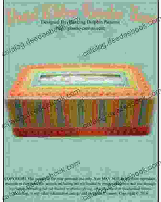 Pastel Ribbon Regular Tissue Box Cover Pastel Ribbon Regular Tissue Box Cover: Plastic Canvas Pattern