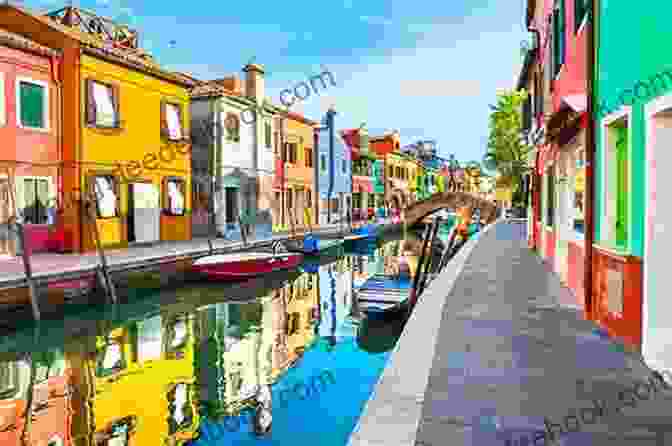 Vibrant, Colorful Houses Lining A Canal In Burano Burano: Venice Lagoon (Photo Book 267)