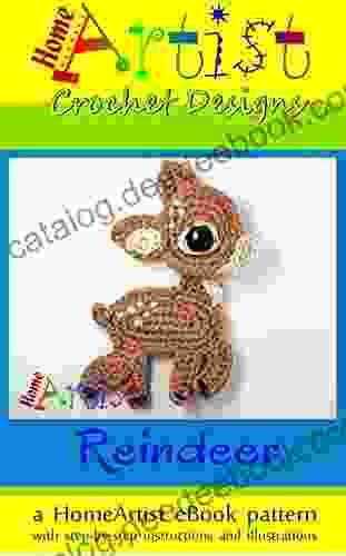 Crochet Pattern: Reindeer Applique Homeartist Design