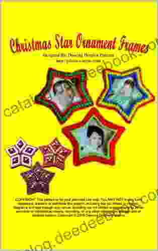Christmas Star Ornament Frames: Plastic Canvas Pattern