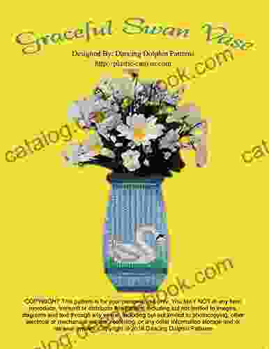 Graceful Swan Vase: Plastic Canvas Pattern