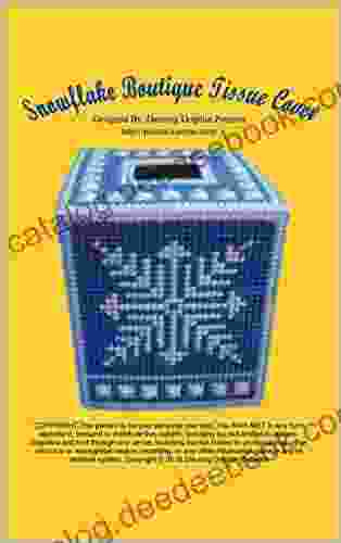 Snowflake Boutique Tissue Box Cover: Plastic Canvas Pattern